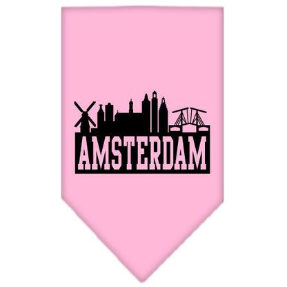 Pet and Dog Bandana Screen Printed, "Amsterdam Skyline"