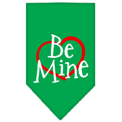 Pet and Dog Bandana Screen Printed, "Be Mine"
