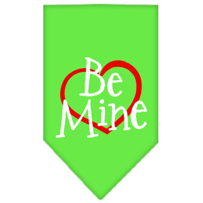 Pet and Dog Bandana Screen Printed, "Be Mine"