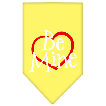 Pet and Dog Bandana Screen Printed, "Be Mine"
