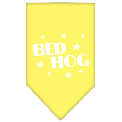 Pet and Dog Bandana Screen Printed, "Bed Hog"
