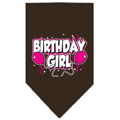 Pet and Dog Bandana Screen Printed, "Birthday Girl -or- "Birthday Boy"