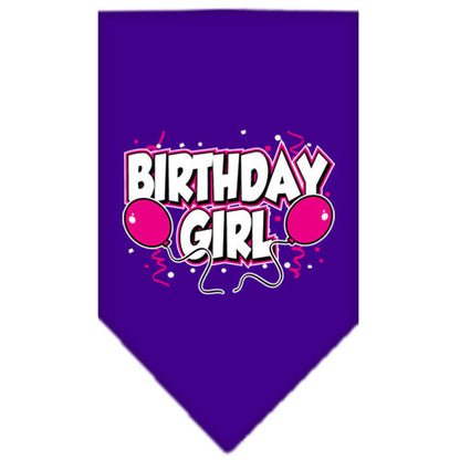 Pet and Dog Bandana Screen Printed, "Birthday Girl -or- "Birthday Boy"