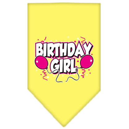 Pet and Dog Bandana Screen Printed, "Birthday Girl -or- "Birthday Boy"