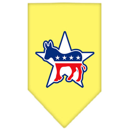 Pet and Dog Bandana Screen Printed, "Democrat"