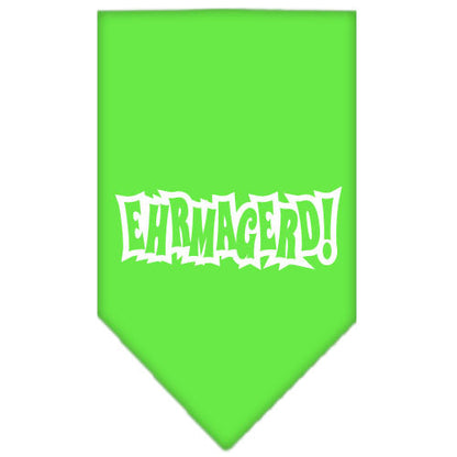 Pet and Dog Bandana Screen Printed, "Ehrmagerd!"