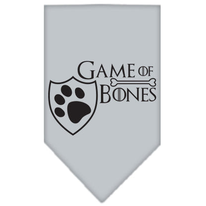 Pet and Dog Bandana Screen Printed, "Game of Bones"