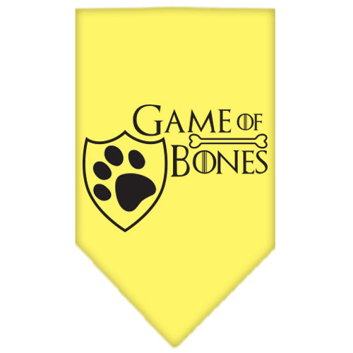 Pet and Dog Bandana Screen Printed, "Game of Bones"
