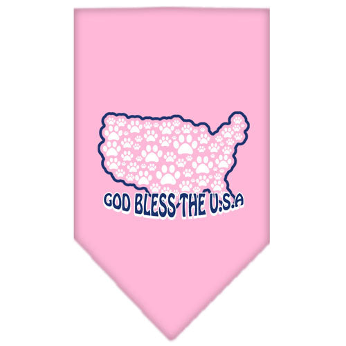 Pet and Dog Bandana Screen Printed, "God Bless The USA"