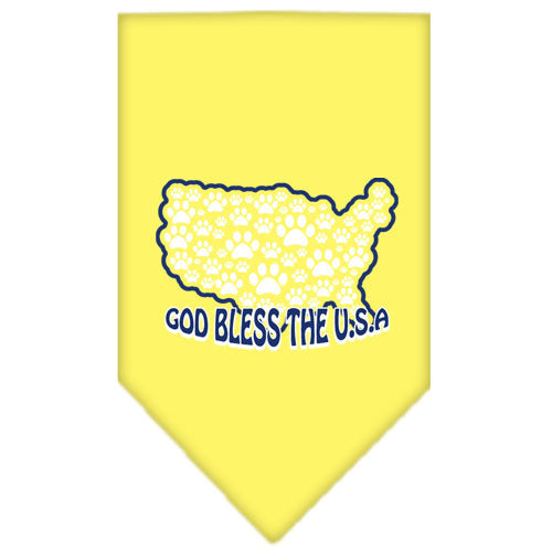 Pet and Dog Bandana Screen Printed, "God Bless The USA"