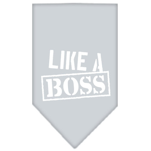 Pet and Dog Bandana Screen Printed, "Like A Boss"