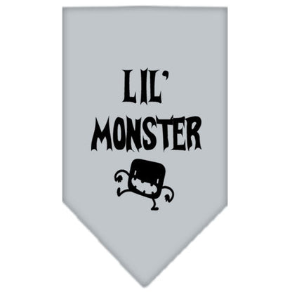 Halloween Pet and Dog Bandana Screen Printed, "Lil Monster"
