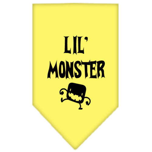 Halloween Pet and Dog Bandana Screen Printed, "Lil Monster"