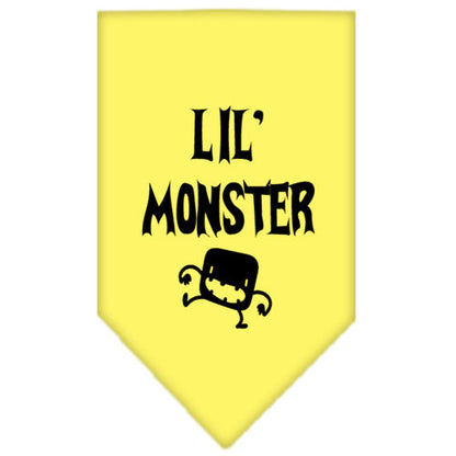 Halloween Pet and Dog Bandana Screen Printed, "Lil Monster"