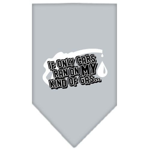 Pet and Dog Bandana Screen Printed, "If Only Cars Ran On My Kind Of Gas"