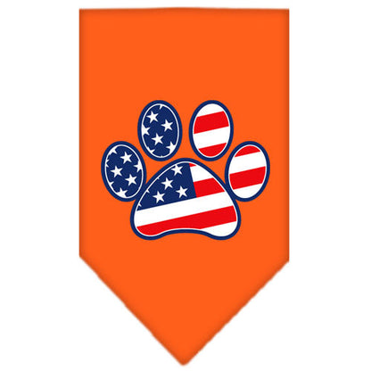 Pet and Dog Bandana Screen Printed, "Patriotic Paw"