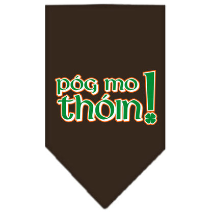 Pet and Dog Bandana Screen Printed, "Pog Mo Thoin"