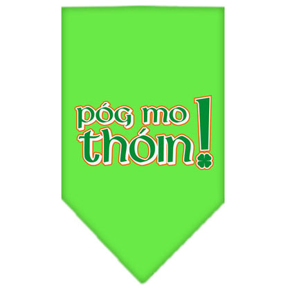 Pet and Dog Bandana Screen Printed, "Pog Mo Thoin"