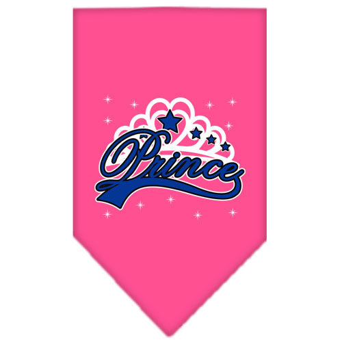 Pet and Dog Bandana Screen Printed, "I'm A Prince"