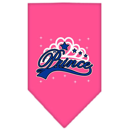 Pet and Dog Bandana Screen Printed, "I'm A Prince"