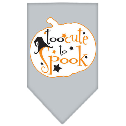 Halloween Pet and Dog Bandana Screen Printed, "Too Cute To Spook"