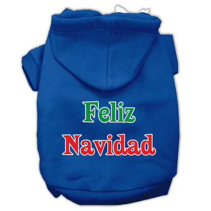 Christmas Pet Hoodie "Feliz Navidad"