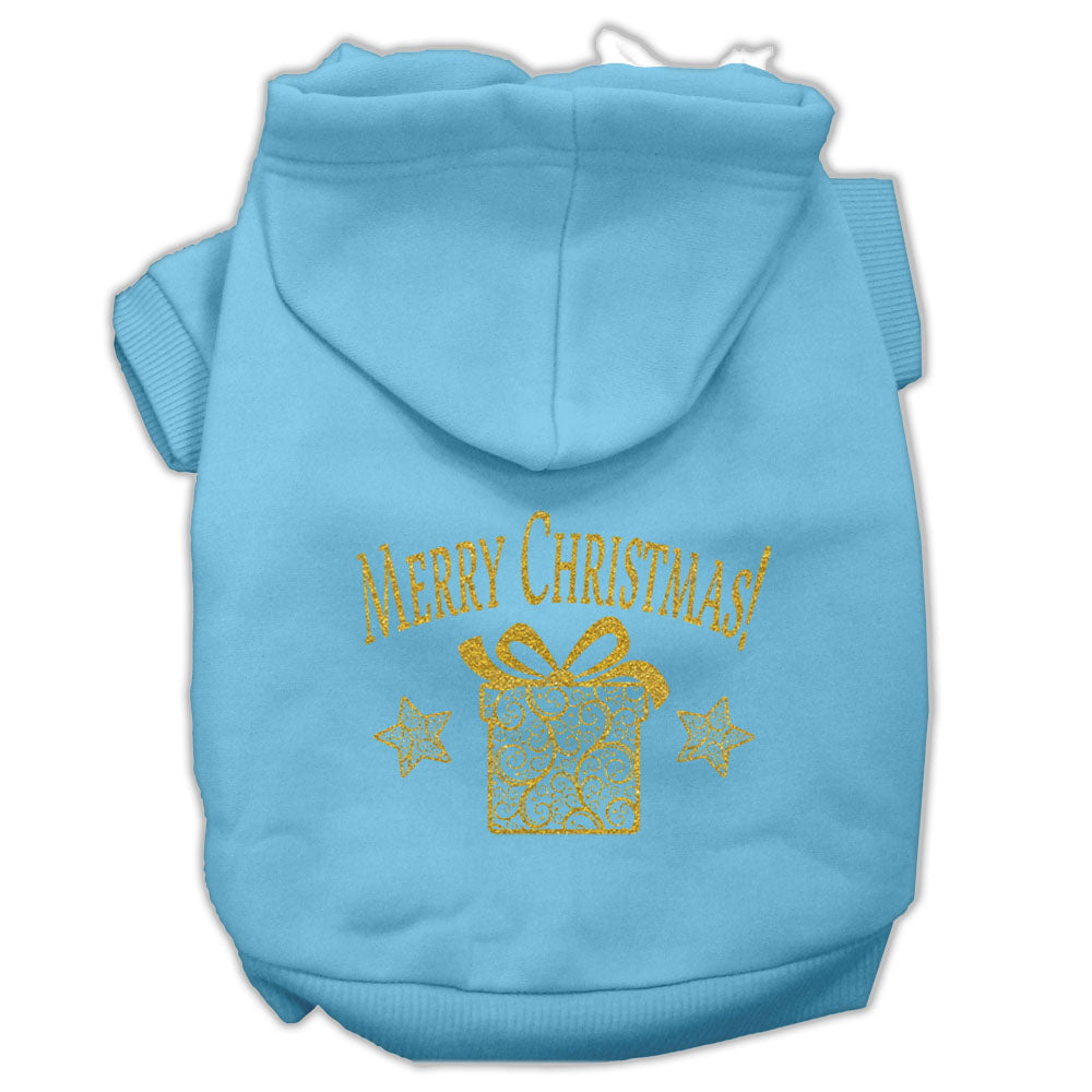 Christmas Pet Hoodie, "Golden Christmas Present"