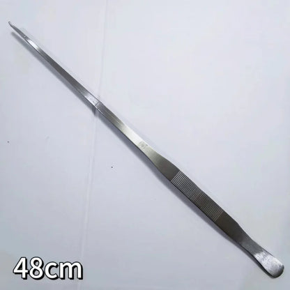 27 38 48Cm Aquarium Plant Tweezers Multifuctional Stainless Steel Elbow Tweezers Fish Tank Aquascape Tools Aquarium Feeding Tong 1