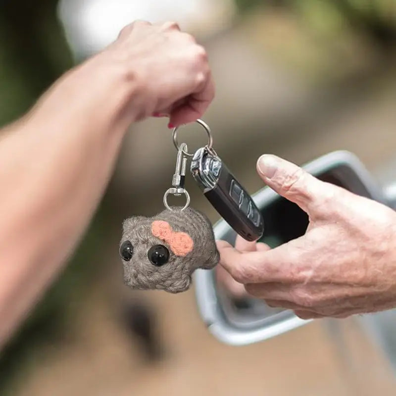 Sad Hamster Meme Keychain