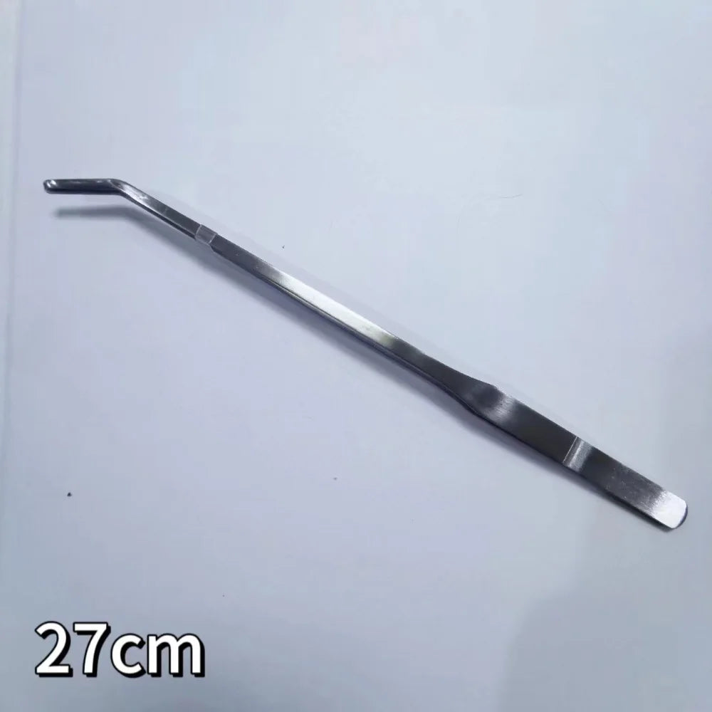 27 38 48Cm Aquarium Plant Tweezers Multifuctional Stainless Steel Elbow Tweezers Fish Tank Aquascape Tools Aquarium Feeding Tong 1