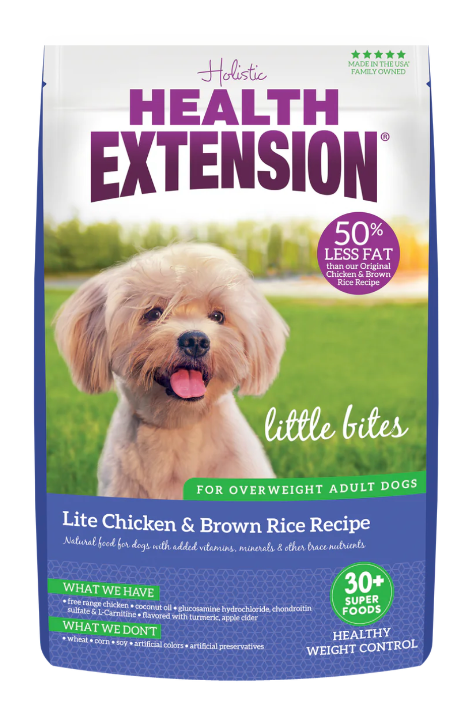 Health Extension All Life Stages Little Bites Lite Original Chicken and Brown Rice Dog Food