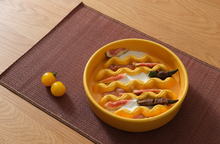 [Macaroni] Slow Feeder Dog Bowls - Yellow / Frozen Blue / Purple