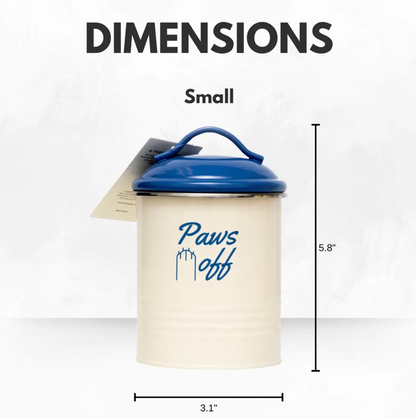 Country Living Set Of 3 Pet Treat Canisters Dog Treat Storage French Blue Lid