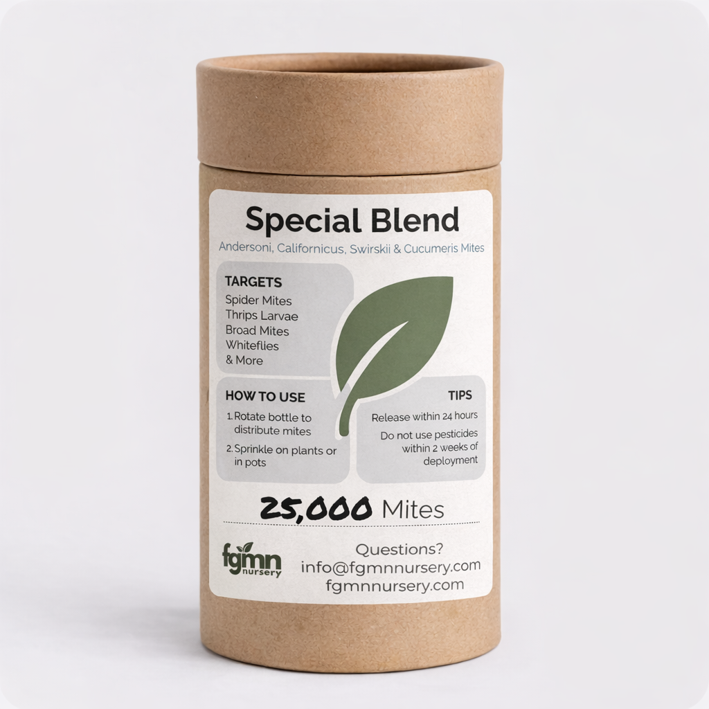 Special Blend Predatory Mite Mix Treatment Bottles