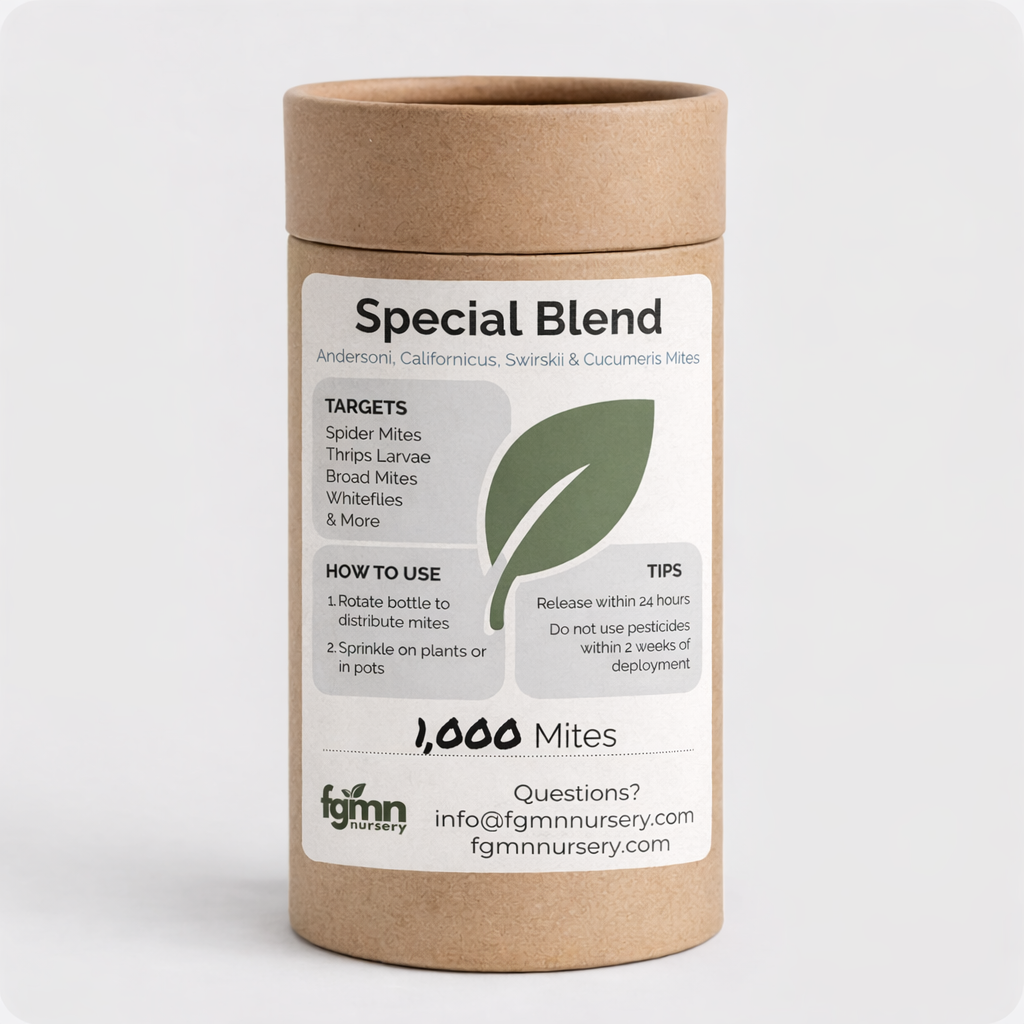 Special Blend Predatory Mite Mix Treatment Bottles