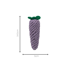 Handmade Eggplant Rope Toy