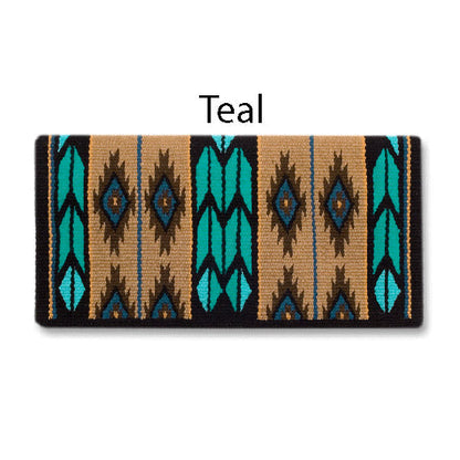 1466-2 Flying Eagle 38x34 New Zealand Wool Saddle Blanket CHOCOLATE