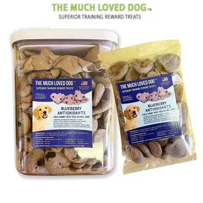 Much Loved Dog Training Treats Blueberry Antioxidant 6 Oz