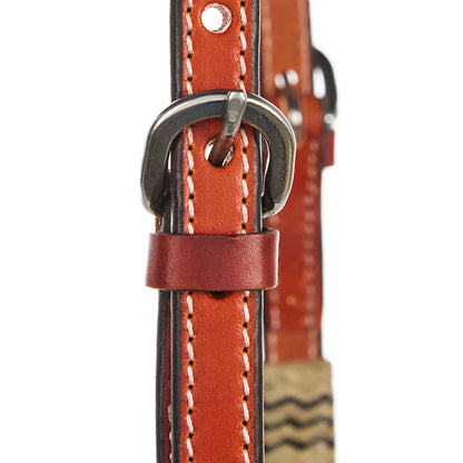 WD-SEH4 Chestnut Rawhide Quick Change Single Ear Headstall