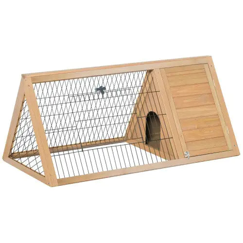 Wooden A Frame Outdoor Rabbit Cage Small Animal Cage