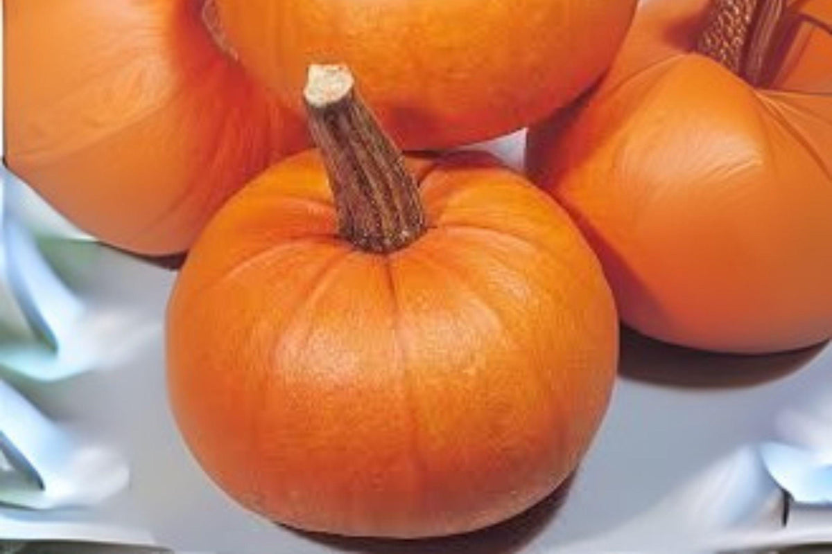 Small Sugar Pumpkin Seeds - Heirloom Baking Variety for Pies & Fall Decor - Cucurbita pepo, Compact Vines, 5 Seeds