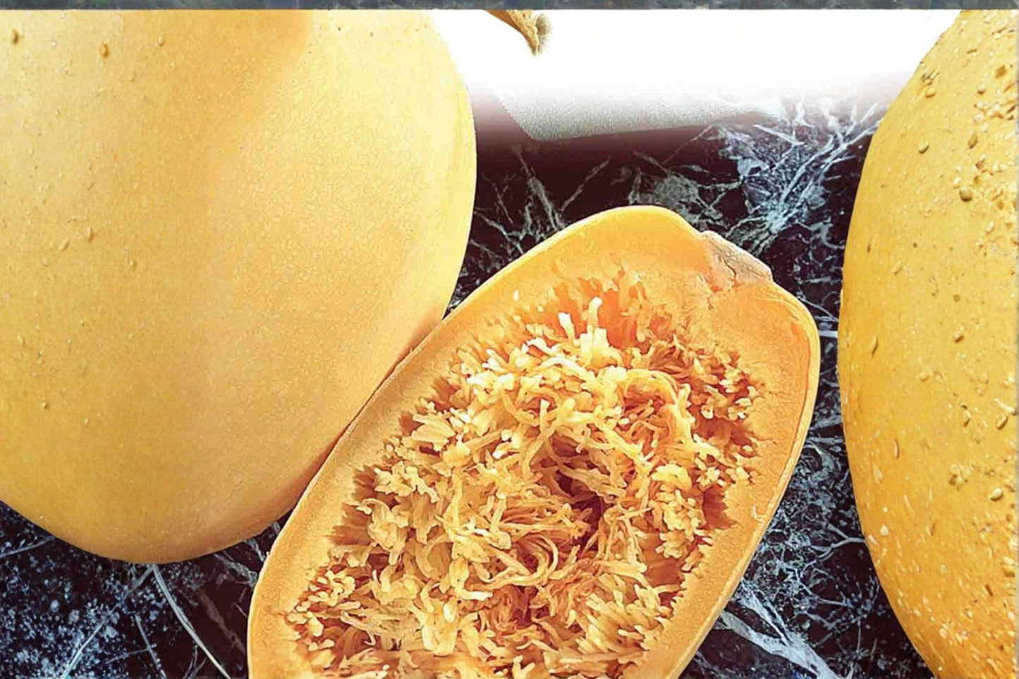 Spaghetti Winter Squash Seeds, Heirloom Cucurbita pepo, 1g, Pasta-like Flesh, Golden-Yellow, Easy to Grow Vegetable Seeds