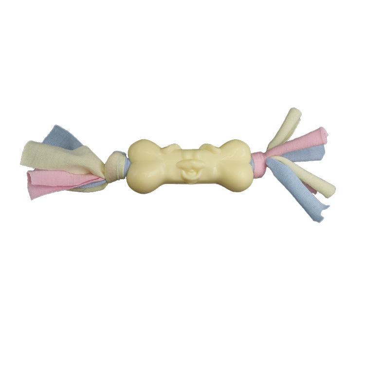 Molar Pawz - Interactive Dog Bone Cotton Cloth Strips For Stress Relief And Teeth Cleaning