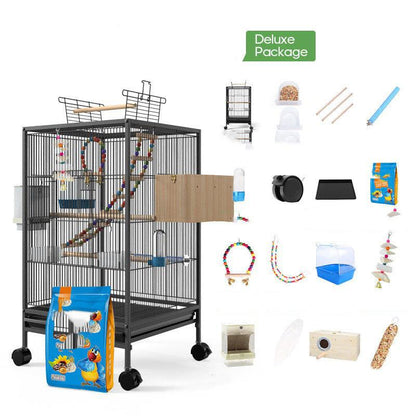 The Majestic Aviary: A Stylish Metal Bird Cage For Xuanfeng Parrots