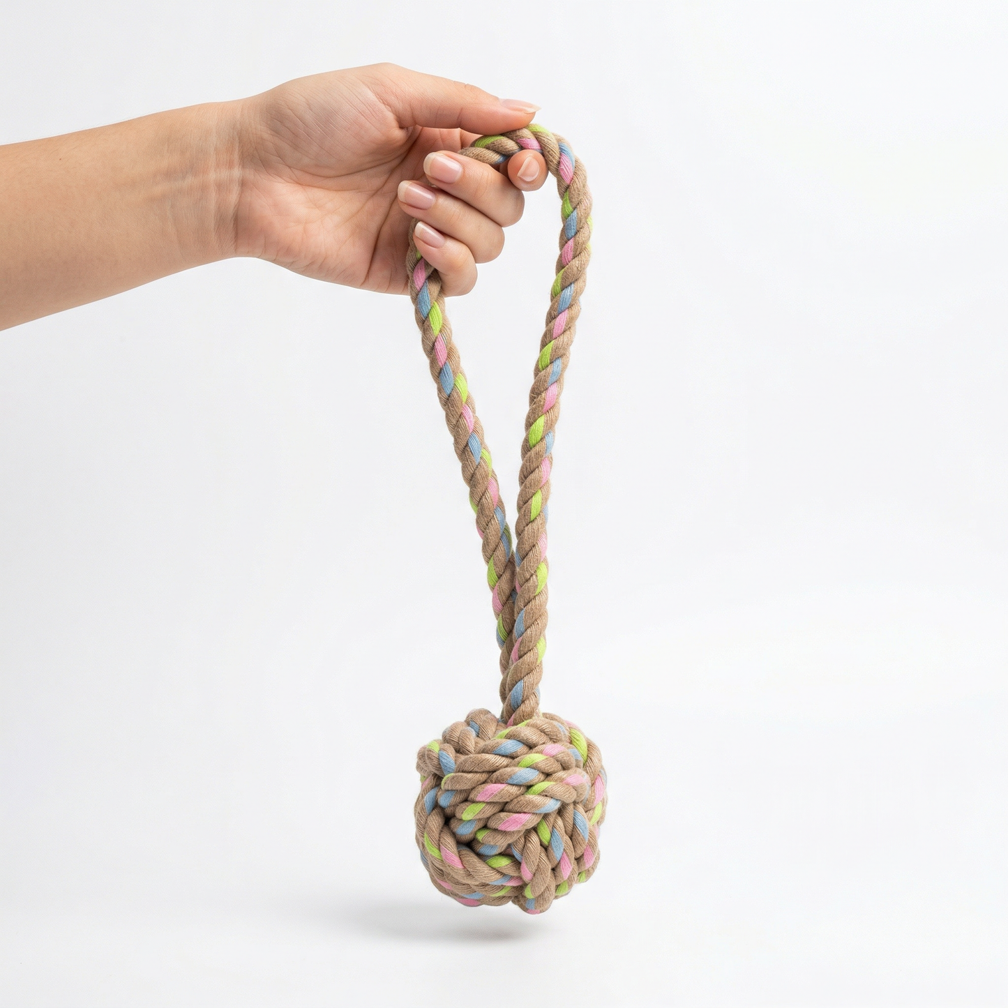 Rainbow Joy Hemp Rope Tug Toys
