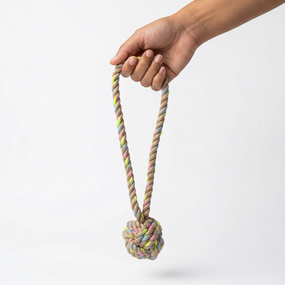 Rainbow Joy Hemp Rope Tug Toys