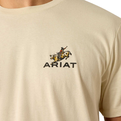 Ariat Mens Short Sleeve Shirt, Ride Em Cowboy Western Graphic Tee