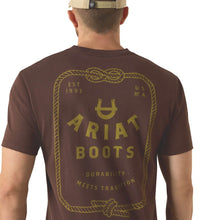 Ariat Mens Short Sleeve Shirt, Ropes & Boots Western Graphic Tee