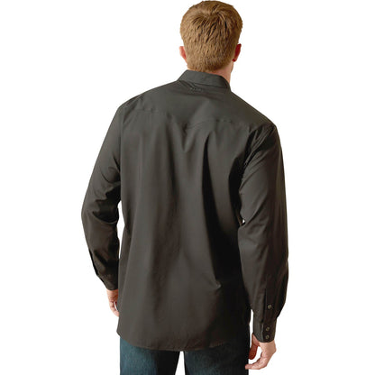 Ariat Mens Wrinkle Free Refines Slub Long Sleeve Shirt