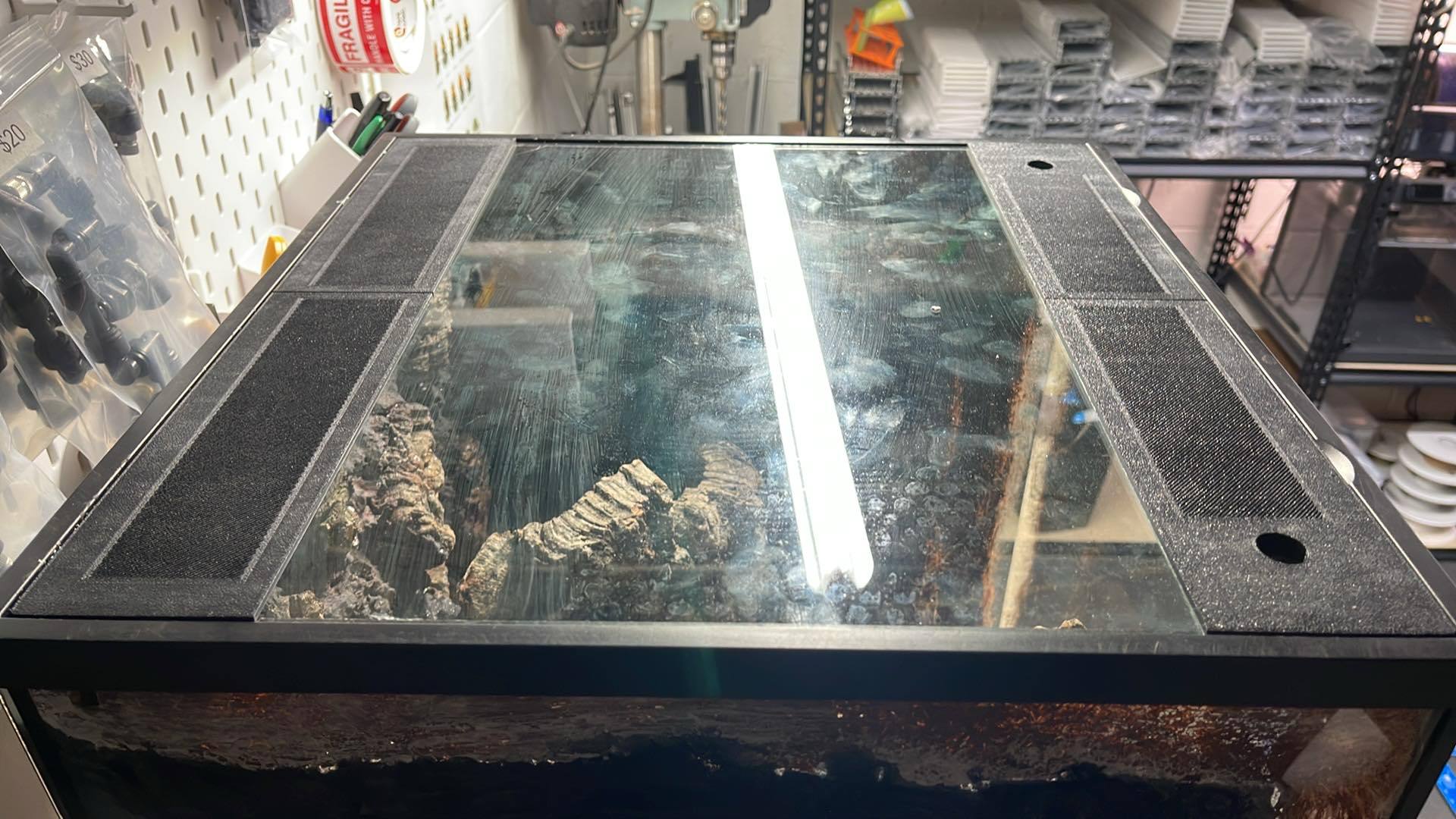 Custom Replacement Top For Thrive Terrariums Humidity Retaining With Fly Proof Ventilation